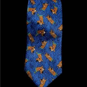 Vintage 1999 Scooby-Doo Cartoon Network Novelty Tie All Over Print